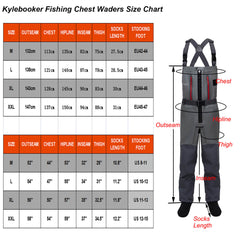 Raprance Five Layer Fabric Breathable Stockingfoot Chest Waders