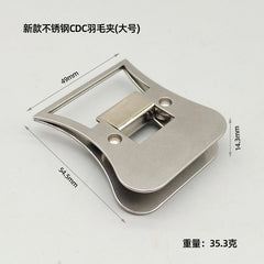 Raprance Hackle Pliers for Tying Tying Tool Stainless Steel Replacement Baits Lure Making Supplies Portable Hackle Clamp