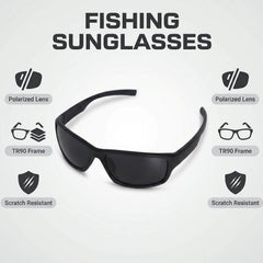 Raprance Polarized Sports Sunglasses for Men Women, Ideal for Running Fishing Driving Unbreakable Frame with UV Protection
