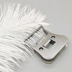 Raprance Hackle Pliers for Tying Tying Tool Stainless Steel Replacement Baits Lure Making Supplies Portable Hackle Clamp