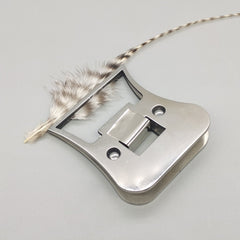 Raprance Hackle Pliers for Tying Tying Tool Stainless Steel Replacement Baits Lure Making Supplies Portable Hackle Clamp