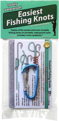 Easiest Fishing Knots: Waterproof Guide on How to Tie 12 Simple Fishing Knots with Mini Carabiner, Perfect for Beginners