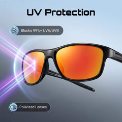 Raprance Sports Polarized Sunglasses for Men: Women UV400 Protection Wrap Around Sun Glasses for Golf Fishing Running Driving