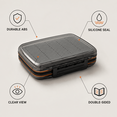 Raprance Fly Box for Fly Files Ice Jig Box Two Sided