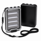 Raprance Fly Fishing Box, Slim Design Large Capacity Fly Storage for Tackle and Hooks, Lightweight ABS with Durable Foam Inserts for Anglers