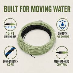 Raprance Sinking Tip Fly Line