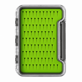 Raprance 2pack Waterproof Fly Box, Slim Silicone Storage Case Clear Lid