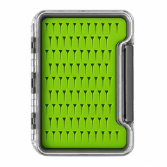 Raprance 2pack Waterproof Fly Box, Slim Silicone Storage Case Clear Lid