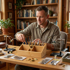 Raprance Fly Tying Tool Caddy Organizer-Essential for Fly Tying Stations & Organizer