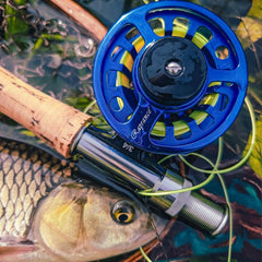 Raprance Fly Reel Fly Fishing Reel Large Arbor 2+1 BB With CNC-Machined Aluminum Alloy Body And Spool In Fly Reel