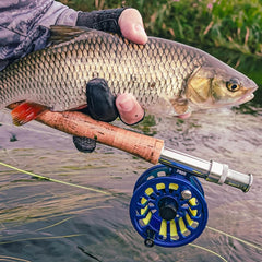 Raprance Fly Reel Fly Fishing Reel Large Arbor 2+1 BB With CNC-Machined Aluminum Alloy Body And Spool In Fly Reel