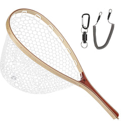 Raprance Fly Fishing Landing Net Soft Rubber Mesh Trout Net Catch And Release Net