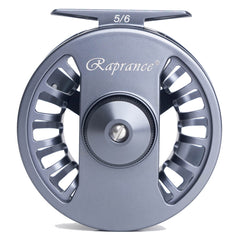 Raprance Fly Fishing Reel - CNC Aluminum Alloy, Ultra-Light, Instant Spool Change Side Button, for Freshwater/Saltwater (Matte Gunmetal Gray)