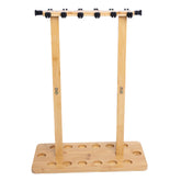 Raprance Fishing Rod Storage Racks, 100% Bamboo Floor Stand Fishing Pole Holders for Garage of 14 Rods or Combos