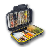 Raprance Fly Fishing Flies Assortment Kit Dry Wet Flies Nymphs with Fly Box for Trout Bass Fishing