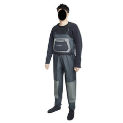 Ussuris Breathable Insulated Chest Waders, Perfect for 4 Seasons Fly Fishing Stocking Foot Waders for Men and Women