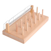 Raprance Fly Tying Thread Spool Stand, Holds 12 Spools on Wood Spool Station