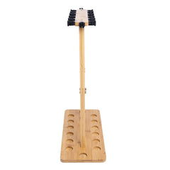 Raprance Fishing Rod Storage Racks, 100% Bamboo Floor Stand Fishing Pole Holders for Garage of 14 Rods or Combos
