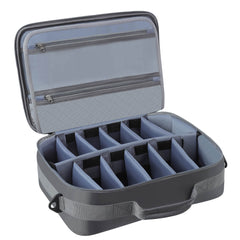 Raprance Fishing Reel Bag,Mesh Pocket Adjustable Leaf for Protection and Fixation, Excellent for All Type Fishing Reels, Blue