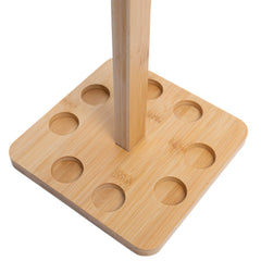 Raprance Fishing Rod Storage Racks, 100% Bamboo Floor Stand Fishing Pole Holders for Garage of 8 Rods or Combos