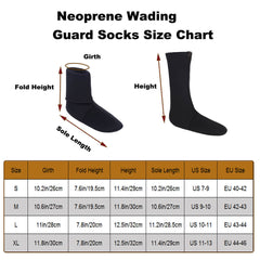 Raprance Unisex-Adult Neoprene Guard Sock 3mm Ash - Small