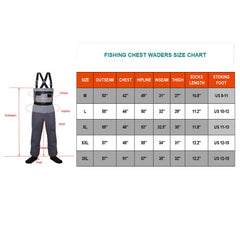 Raprance Waterproof Breathable Stockingfoot Chest Waders Featuring Premium Five Layer Fabric Fishing Hunting Waders