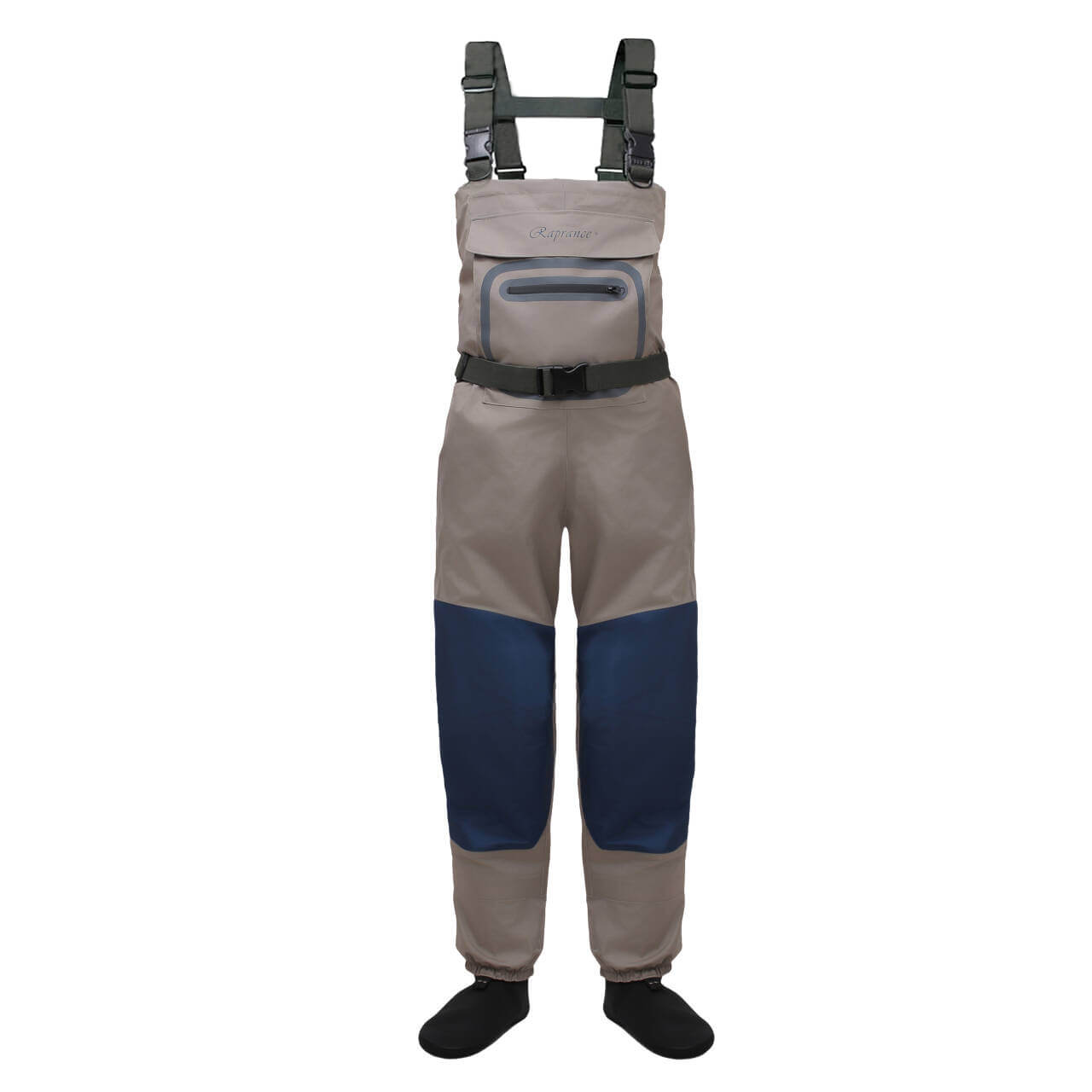 Raprance Ademende waadbroek met hoge tailleband, voor het vissen, waadbroek, blauw, XL Raprance Ademende waadbroek met hoge tailleband, voor het vissen, waadbroek, blauw, XL