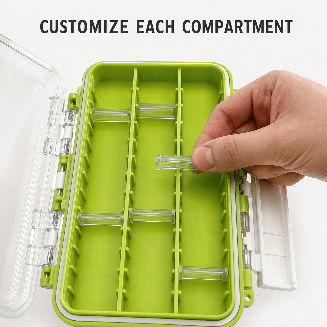 Raprance Sturdy Dual Sided Small Tackle Box Organizer