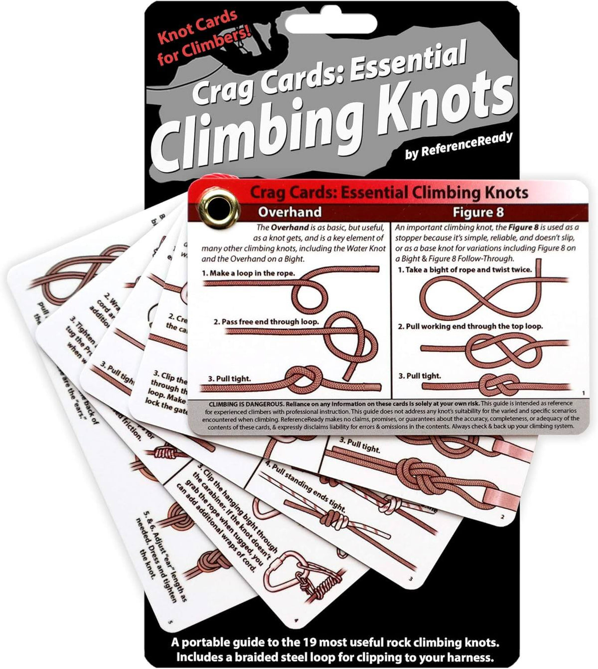 Rock Climbing Knots Pocket Guide: 19 Essential Belay, Rappel, Anchor, and Rescue Rope Knots for Rock Climbers