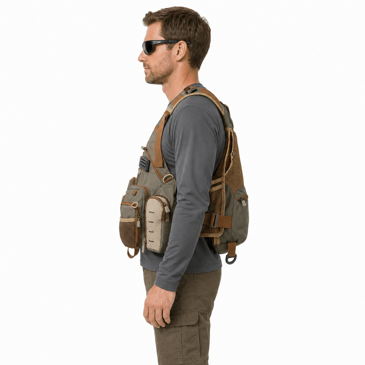 Ussuris Fishing Vest for Men and Women Outdoor Activity Fly Bass Fishing Vest Backpack