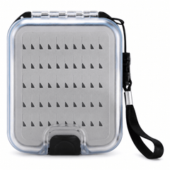 Raprance lastic Waterproof Pocket Fly Fishing Box Double Side Clear Lid Easy Grip Foam with Lanyard Mini Fly Box