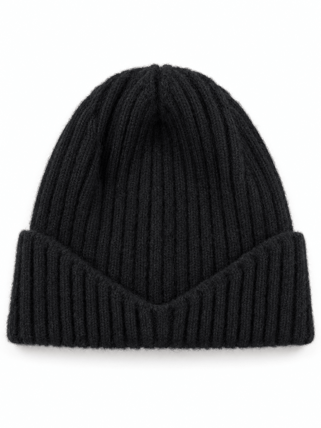 Raprance Wool Fisherman Beanies for Men Women Short Cuffed Knit Beanie