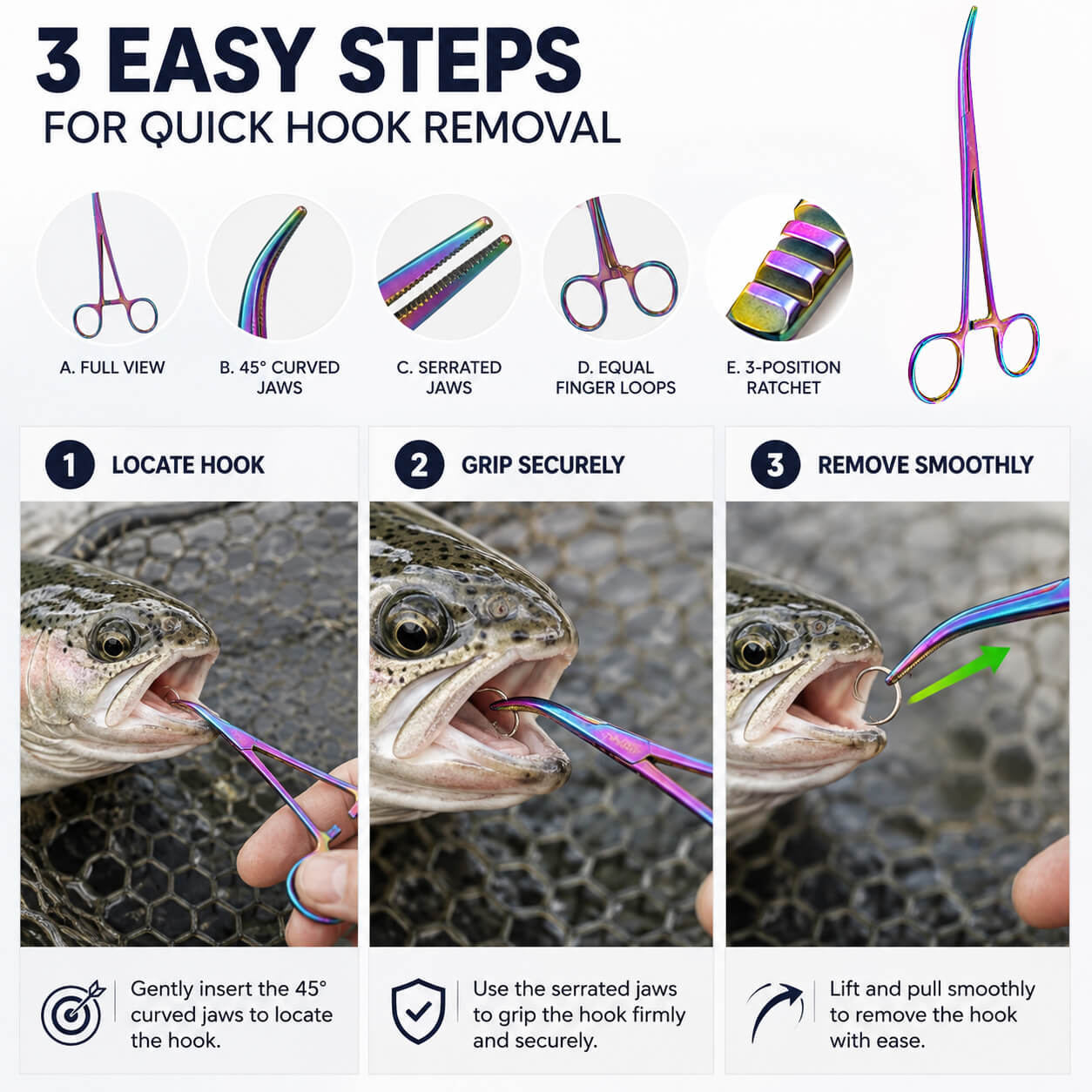 Raprance Hemostat Forceps Curved Straight, Piercing Pliers,Colorful | Stainless Steel Set For Fishing , Piercing , Nurses, Includes Straight And Curved Pliers, Gauze And Suture Removal Scissors