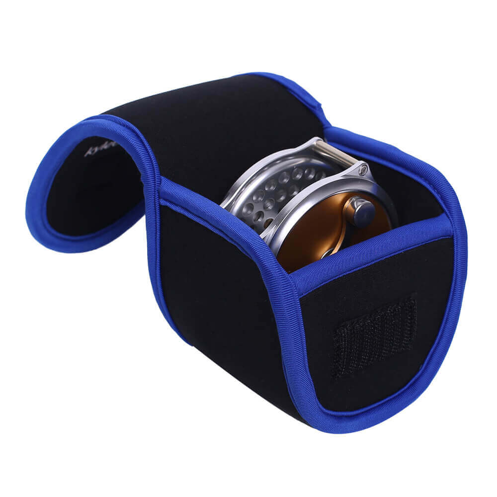 Raprance 2pcs Neoprene Fly Reel Bag Protective Fly Reel Pouch Covers--3/5/7/9WT Fly Reel