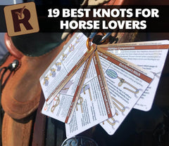 Horse Knot Cards – Pocket Guide to 19 Pack and Trail Riding Knots - Horse Stuff for Girls and Boys