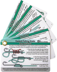 Easiest Fishing Knots: Waterproof Guide on How to Tie 12 Simple Fishing Knots with Mini Carabiner, Perfect for Beginners