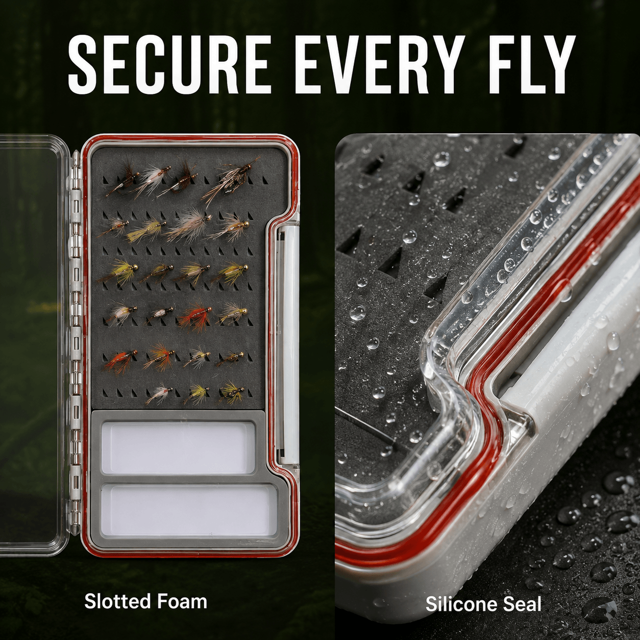Raprance Slim Fly box With Two Magnetic Components