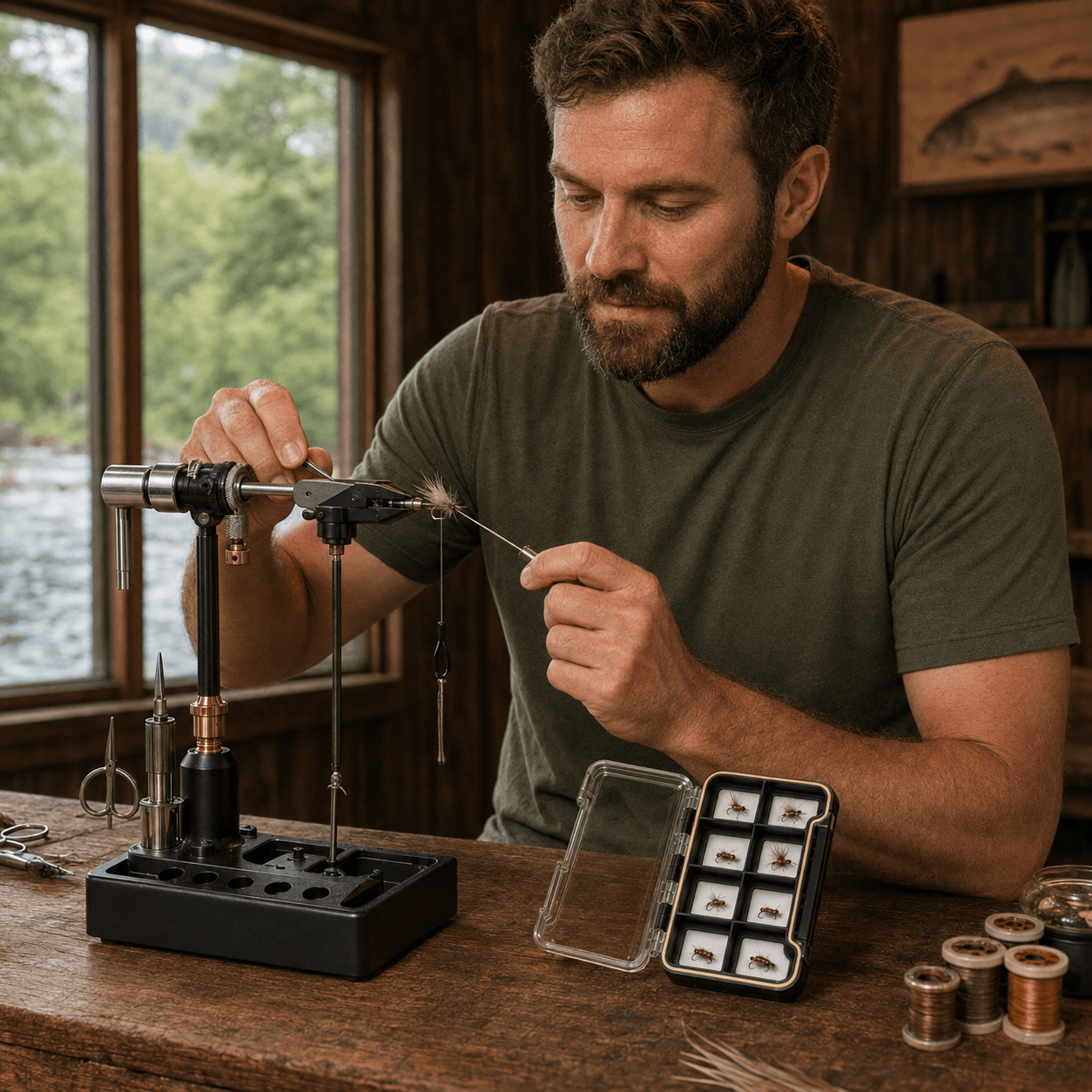 Raprance Super Slim Magnetic Back Waterproof Fly Fishing Box