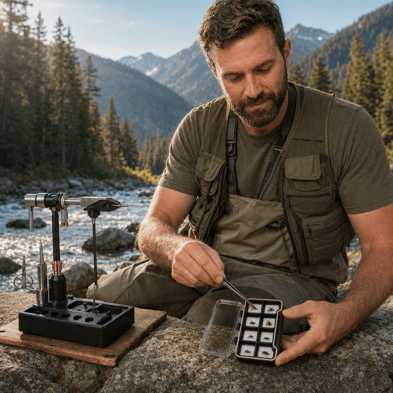 Raprance Super Slim Magnetic Back Waterproof Fly Fishing Box