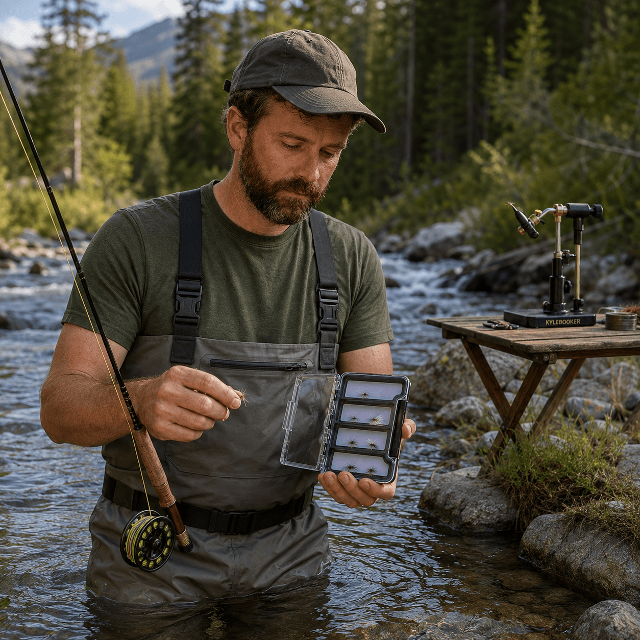 Raprance Super Slim Magnetic Back Waterproof Fly Fishing Box