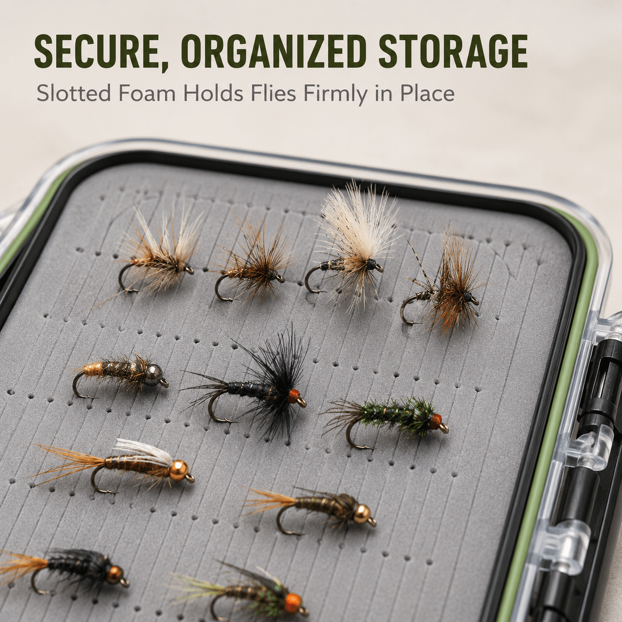 Raprance Boat Box for Streamers Waterproof Fly Box for Saltwater Flies Fly Fishing