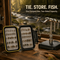 Raprance Waterproof Fly Box for Fly Fishing Double Sided Foam Insert