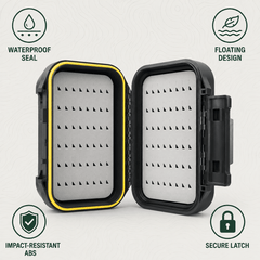 Raprance Waterproof Fly Box for Fly Fishing Double Sided Foam Insert