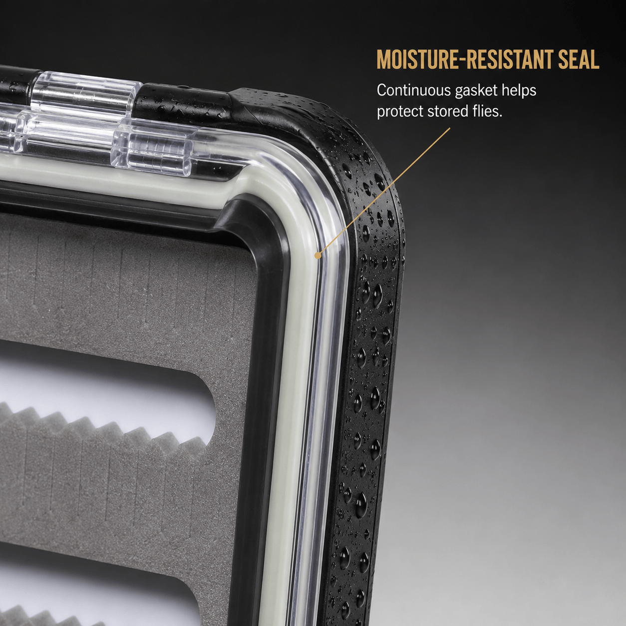 Raprance Fly Fishing Box, Slim Design Large Capacity Fly Storage for Tackle and Hooks, Lightweight ABS with Durable Foam Inserts for Anglers