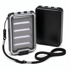 Raprance Fly Fishing Box, Slim Design Large Capacity Fly Storage for Tackle and Hooks, Lightweight ABS with Durable Foam Inserts for Anglers