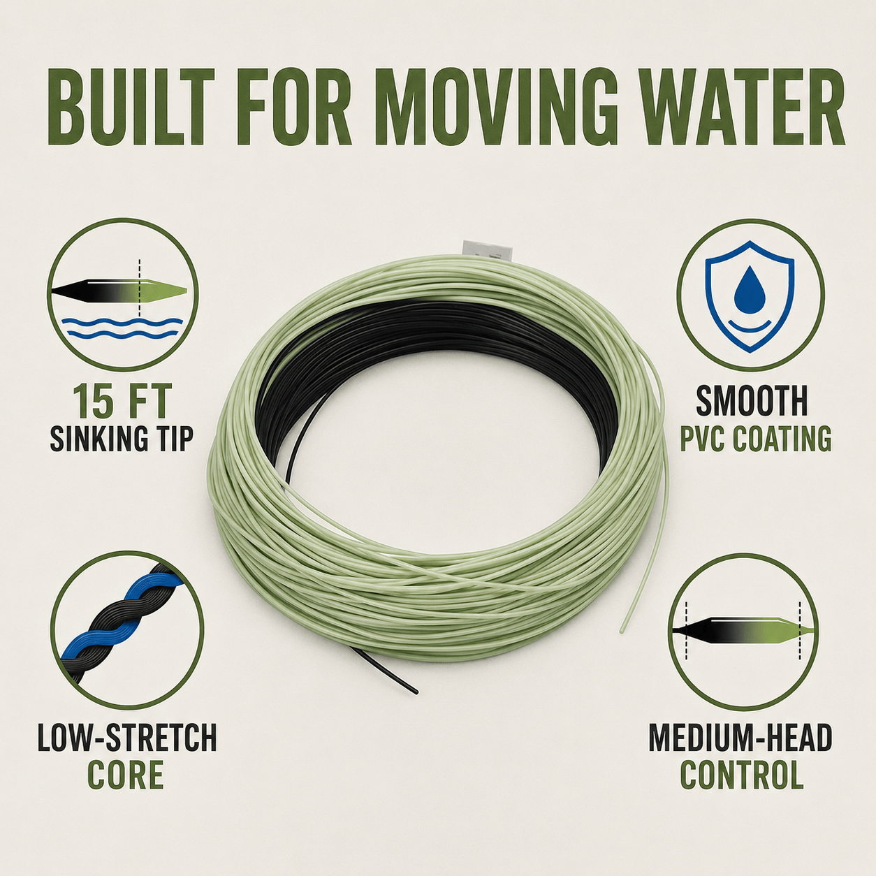 Raprance Sinking Tip Fly Line