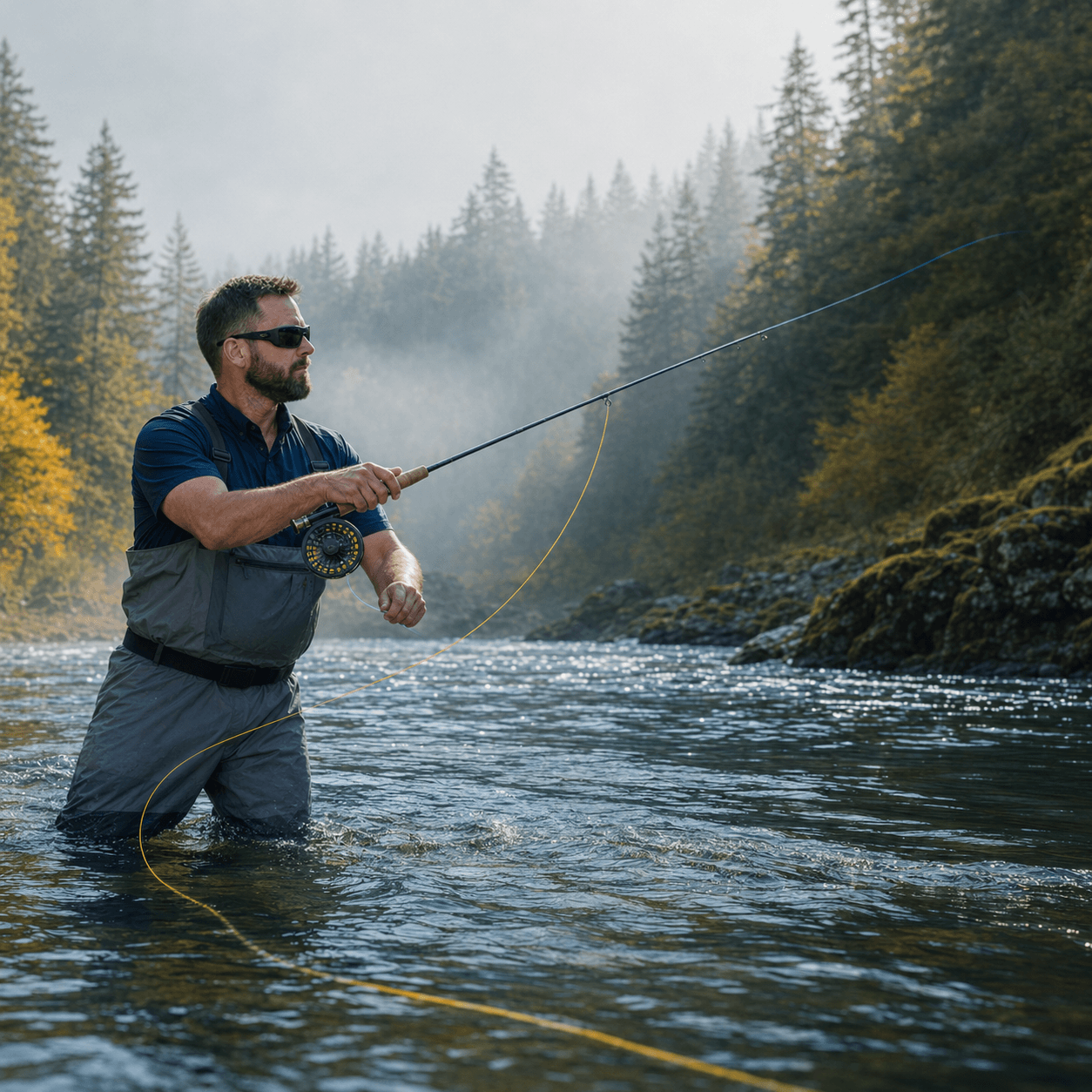 Raprance Spey Fly Line Floating Weight Forward Fly Fishing Lines with Two Welded Loops 125FT WF7/8/9/10/11F