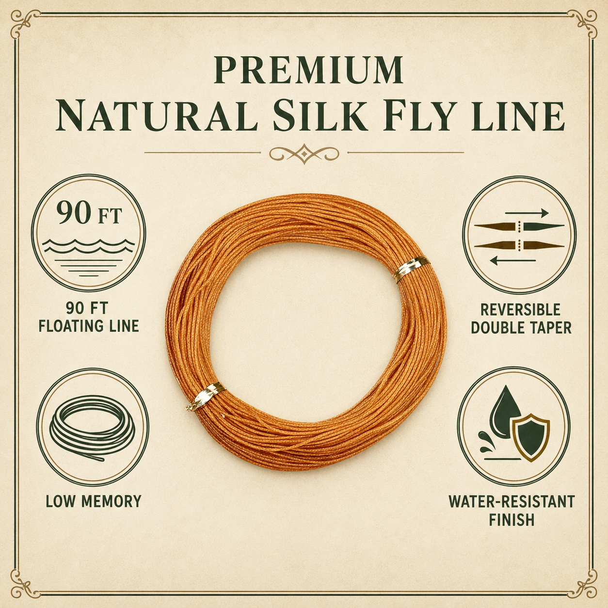 Raprance Vintage Silk Fly Fishing Line