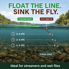 Raprance Mainstream Sinking Tip Fly Fishing Line