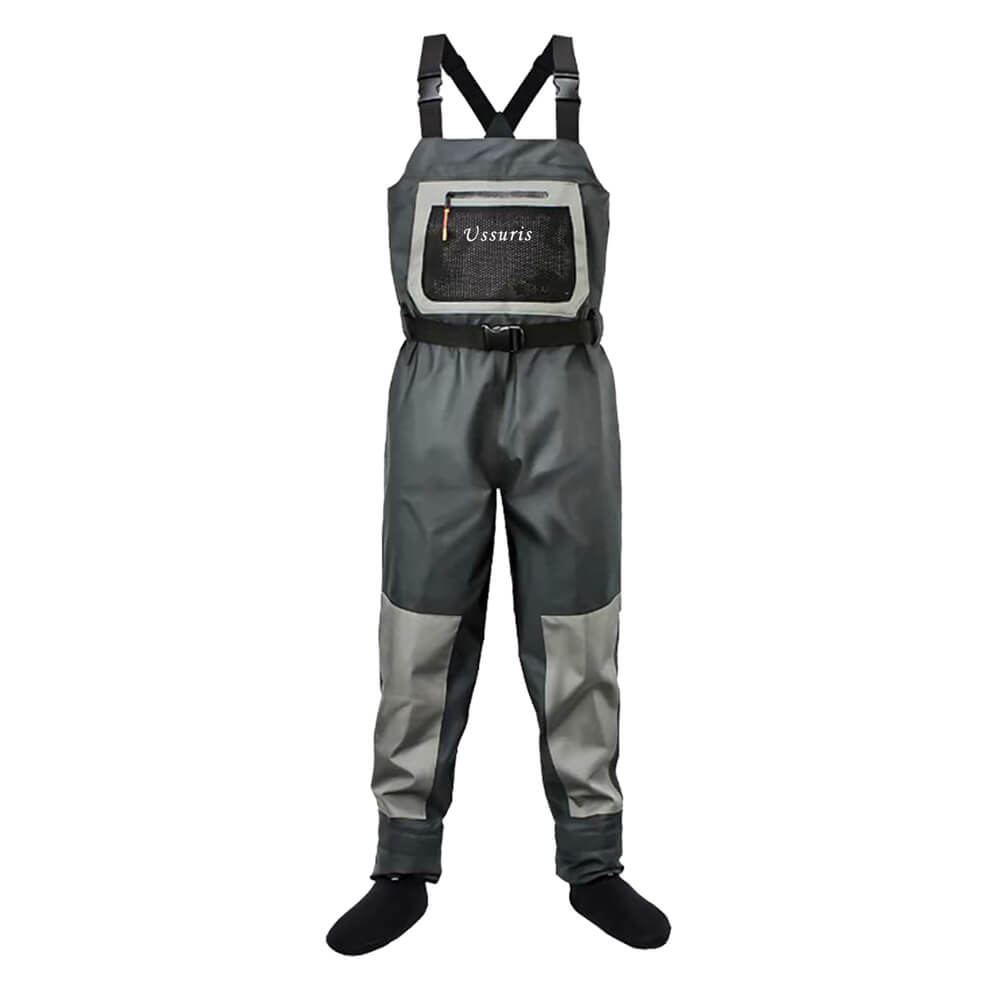 Ussuris Breathable Insulated Chest Waders, Perfect for 4 Seasons Fly Fishing Stocking Foot Waders for Men and Women